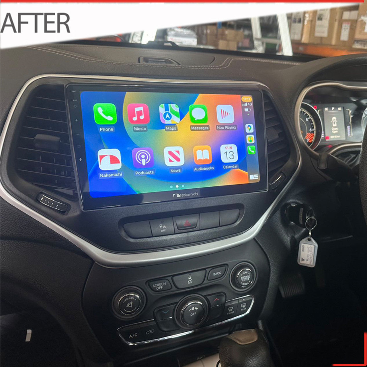 Nakamichi Wireless Apple CarPlay & Android Auto Solution for Jeep Cherokee 2015+