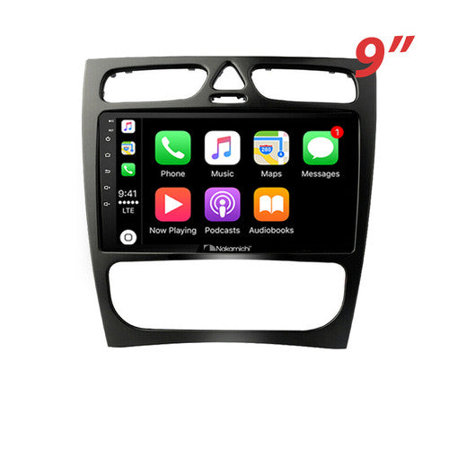 Nakamichi Wireless Apple CarPlay & Android Auto Solution for Mercedes C-Class 2001-2004 W203