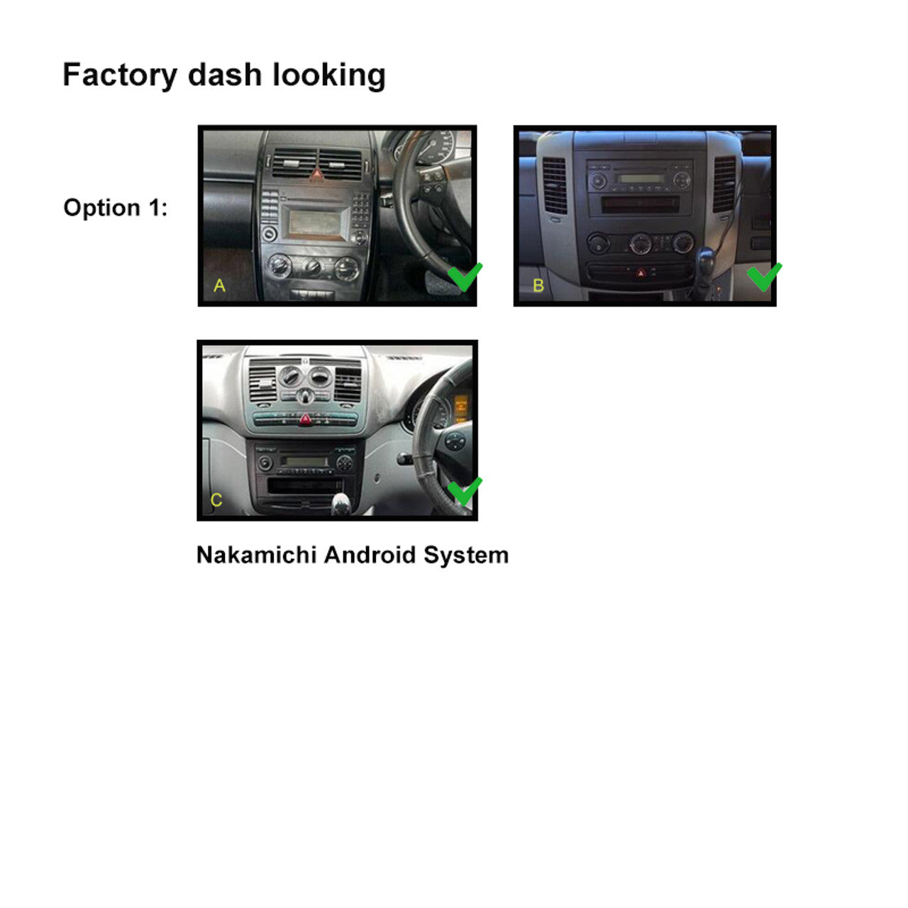 Nakamichi Android Wireless Apple CarPlay & Android Auto Sat Nav System for Mercedes Vehicles