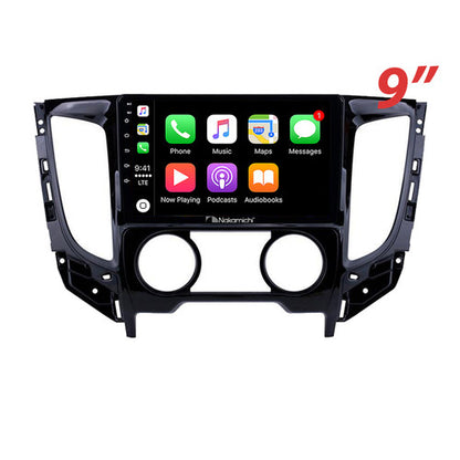 Nakamichi Wireless Apple CarPlay & Android Auto Solution Compatible with Mitsubishi Triton Manual A/C 2015-2023