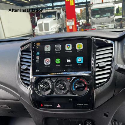 Nakamichi Wireless Apple CarPlay & Android Auto Solution Compatible with Mitsubishi Triton Manual A/C 2015-2023