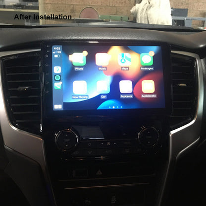 Nakamichi Wireless Apple CarPlay & Android Auto Solution for Mitsubishi Triton Auto A/C 2019-2023