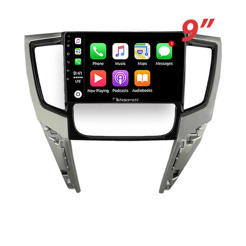 Nakamichi Wireless Apple CarPlay & Android Auto Solution for Mitsubishi Triton Auto A/C 2019-2023 (Large Fascia)