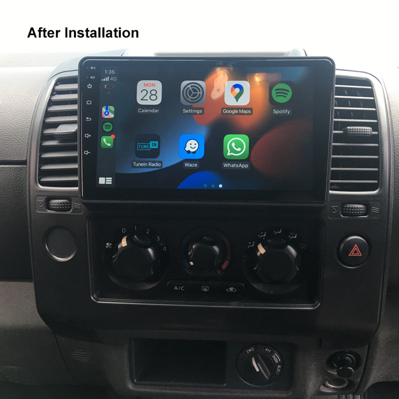 Nakamichi Wireless Apple CarPlay & Android Auto Solution for Nissan Navara D40 RX 2007-2015 / ST 2007-2010