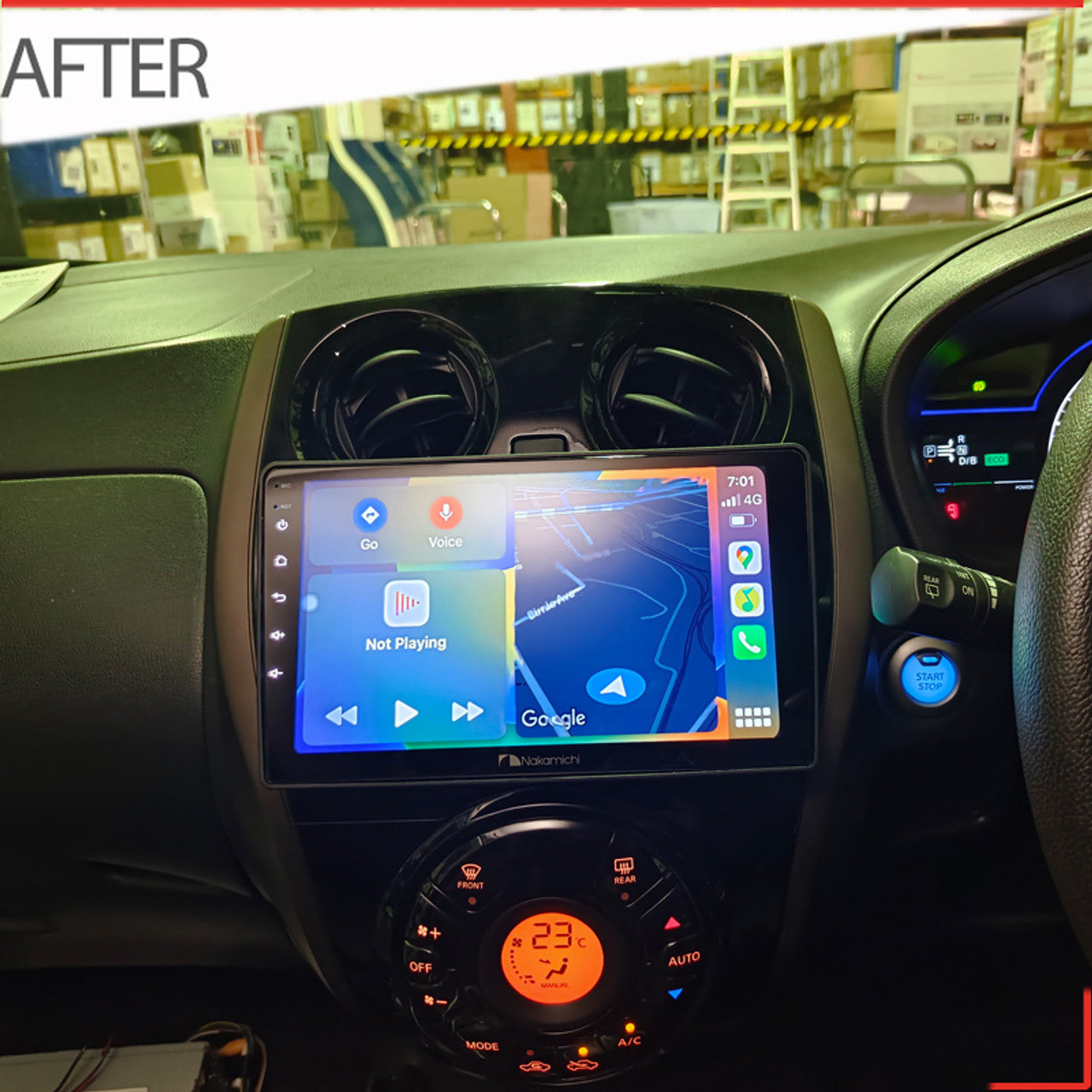 Nakamichi Wireless Apple CarPlay & Android Auto Solution for Nissan Note 2018+