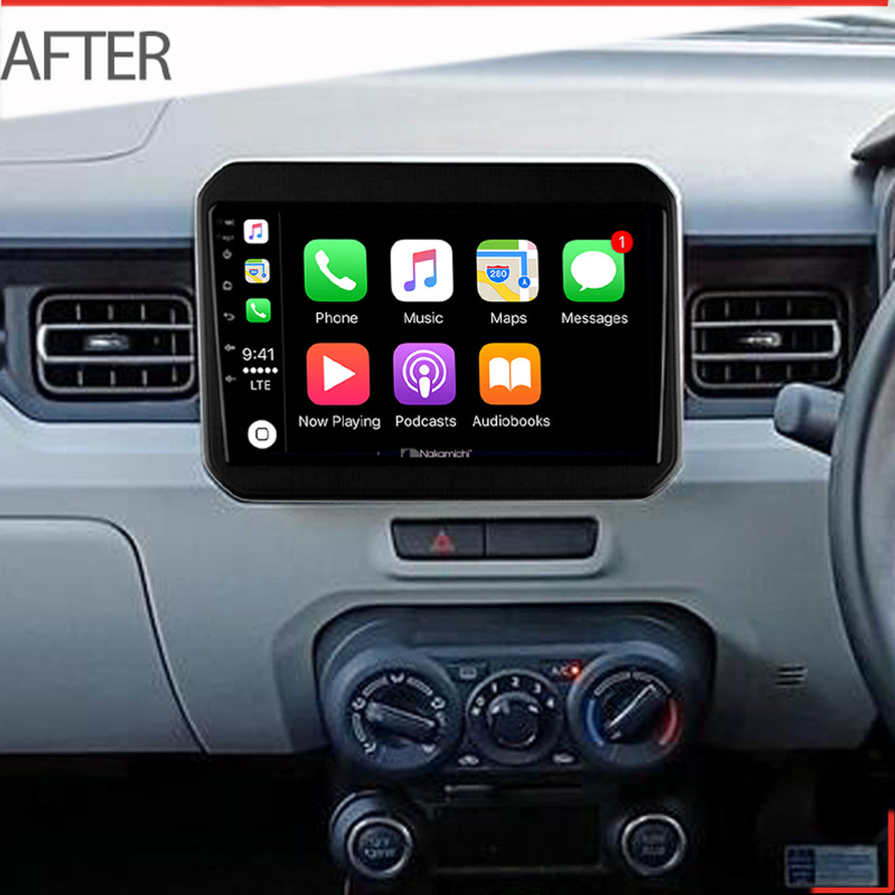 Nakamichi Wireless Apple CarPlay & Android Auto Solution for Suzuki Ignis 2017+