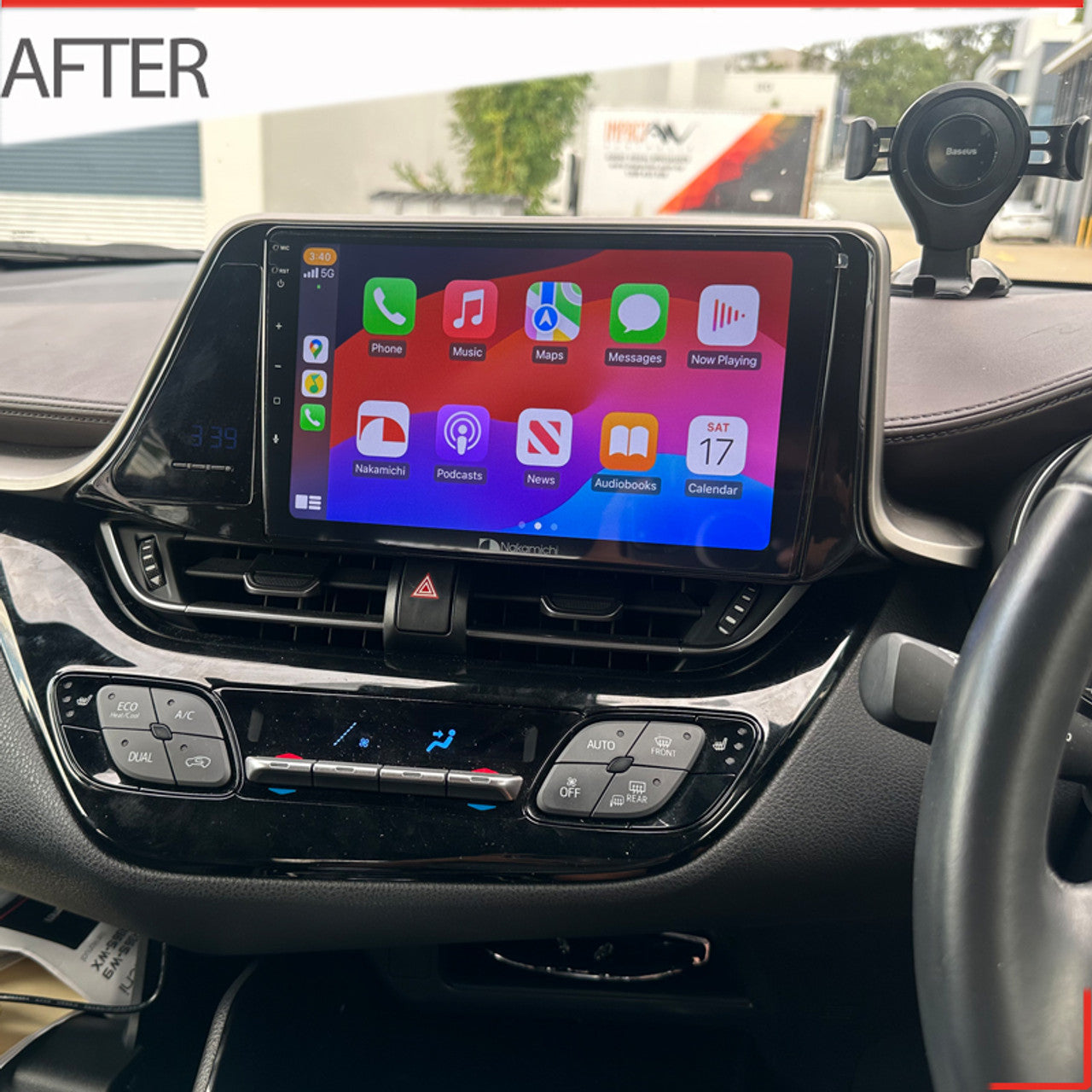 Nakamichi Wireless Apple CarPlay & Android Auto Solution for Toyota CHR 2016-2019