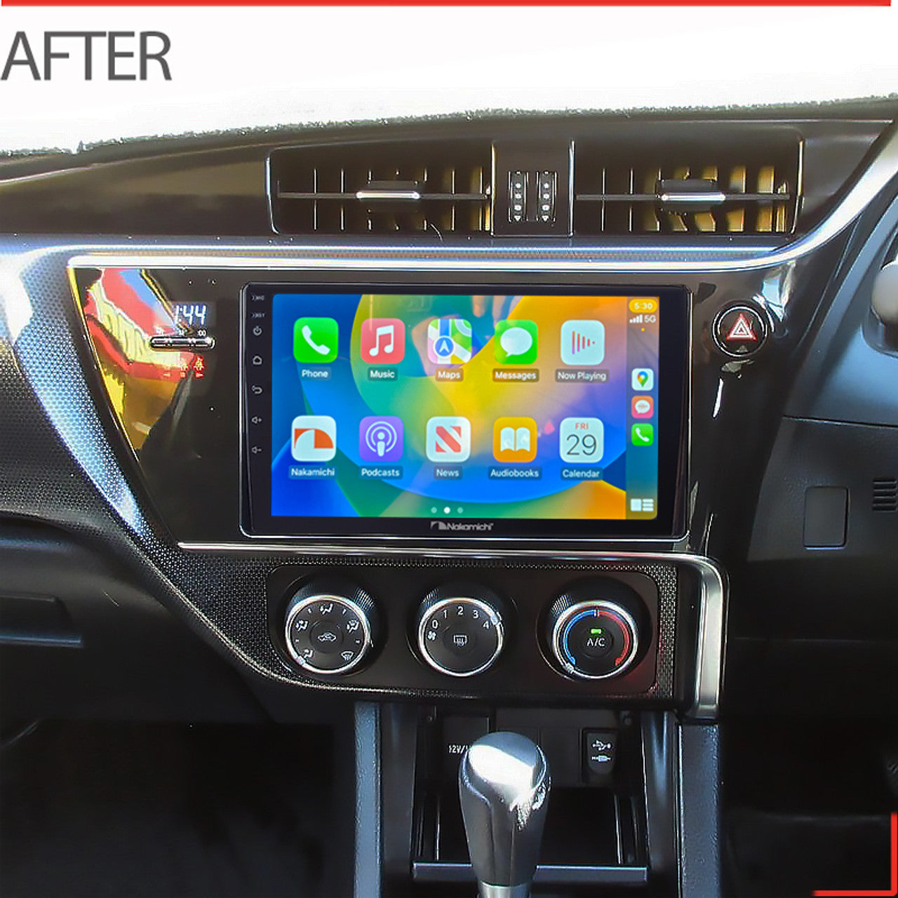 Nakamichi Wireless CarPlay & Android Auto Solution for Toyota Corolla 2015-2018 Hatch