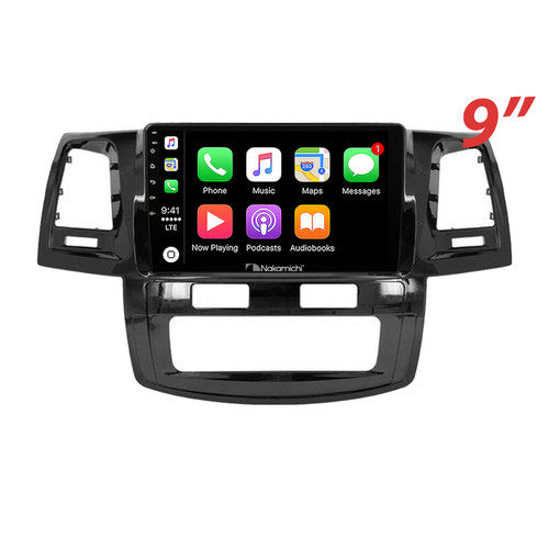 Nakamichi Wireless Apple CarPlay & Android Auto Solution for Toyota Hilux 2005-2014 (Auto A/C)